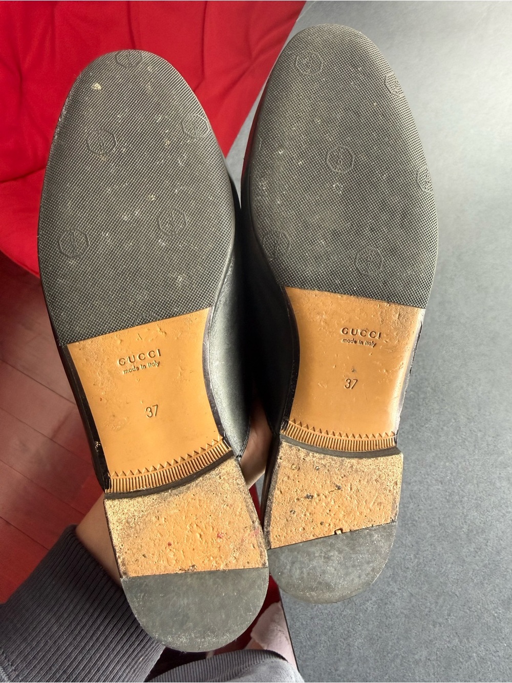 Gucci Black Leather Horsebit Mule Slip-On Loafers - Picture 7 of 7